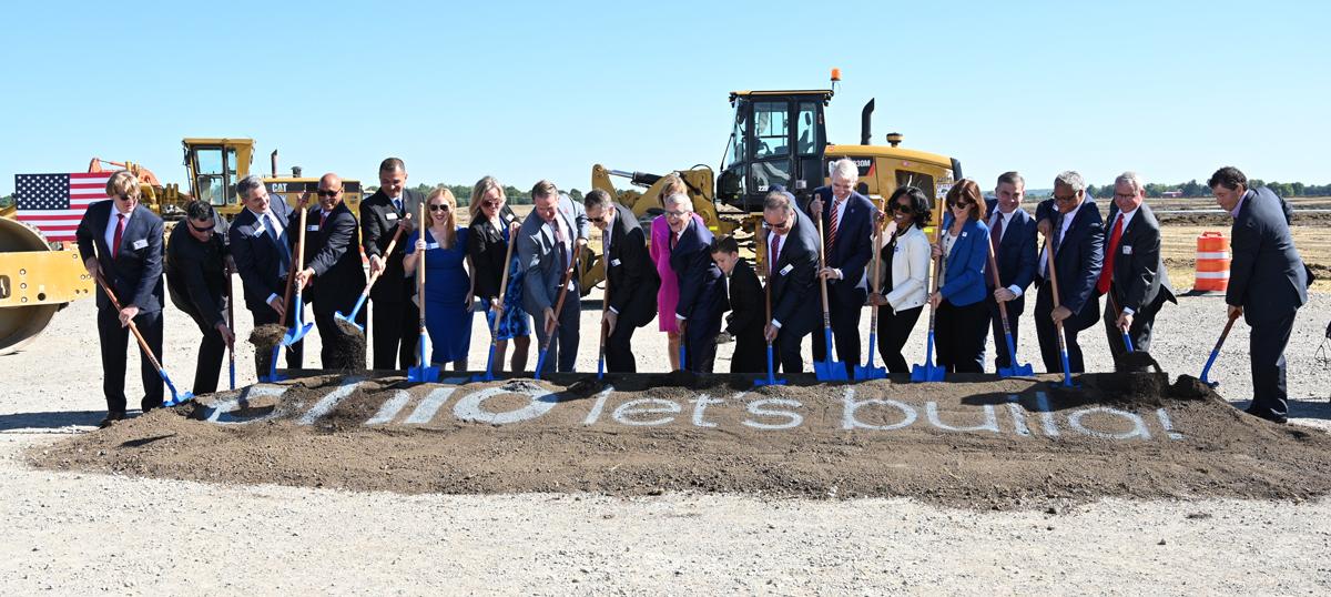 Christy Pambianchi ’90 in Ohio at an Intel groundbreaking event