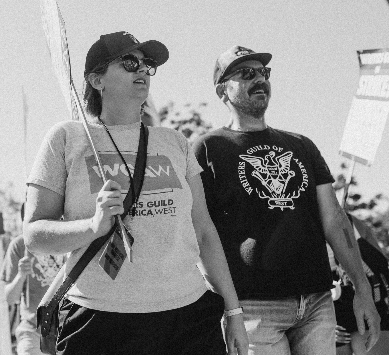 Ellen Stutzman on the picket line. Photo courtesy of J.W. Hendricks.