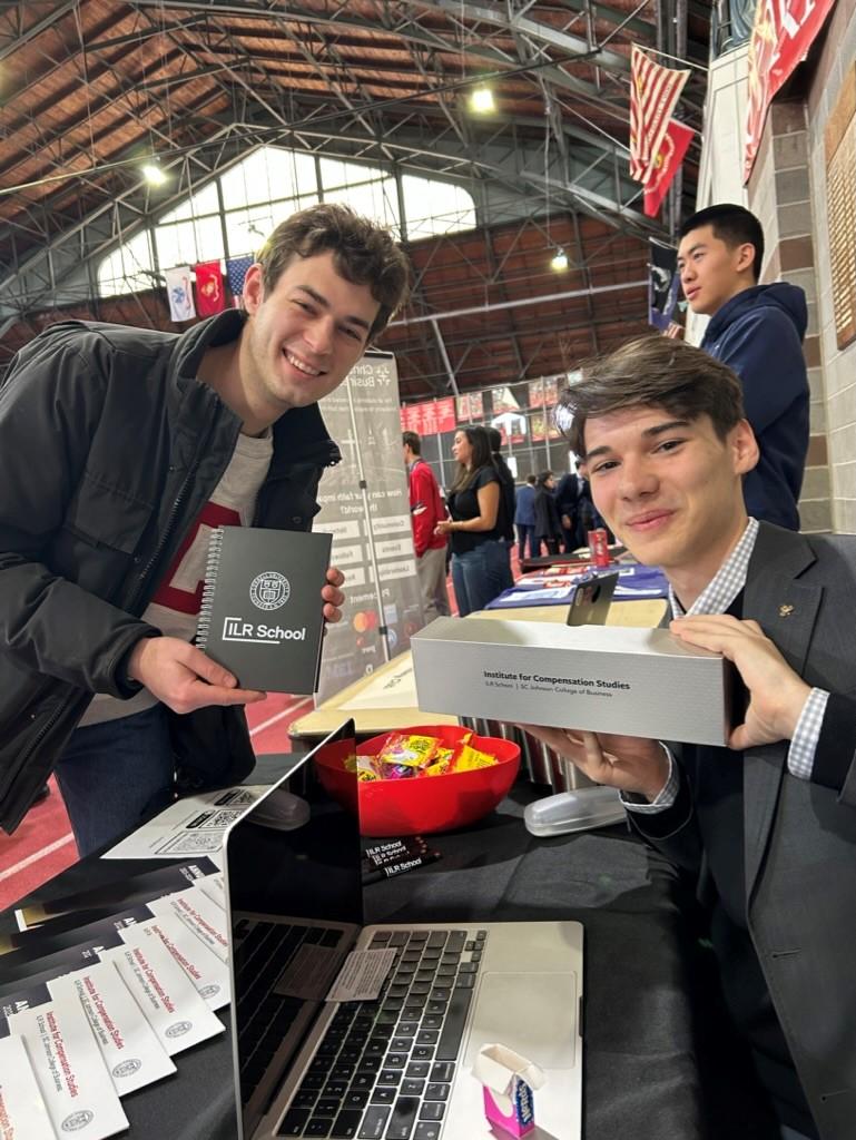 Evan Dolan, Vice President, tabling at ClubFest Spring 2025 to recruit new members.