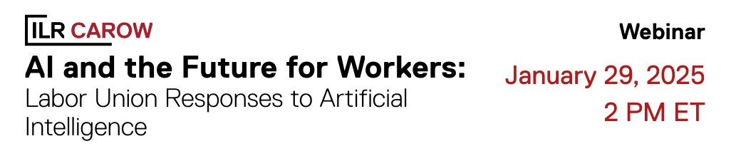 AI and the Future of Workers: Labor Union Responses to Artificial Intelligence