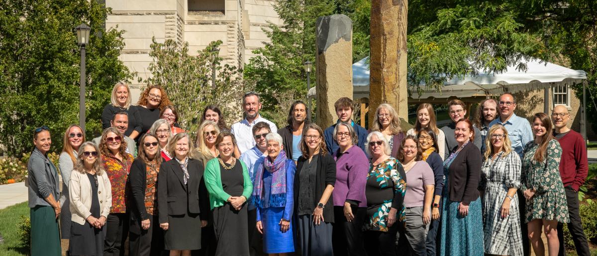 YTI staff at the Golden Courtyard Dedication