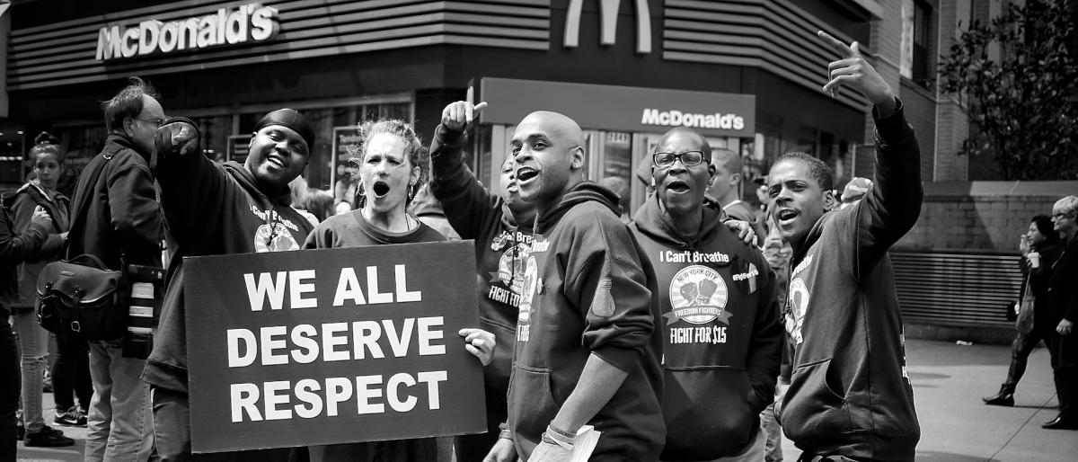 Brooklyn fast-food workers, New York, NY (2015)