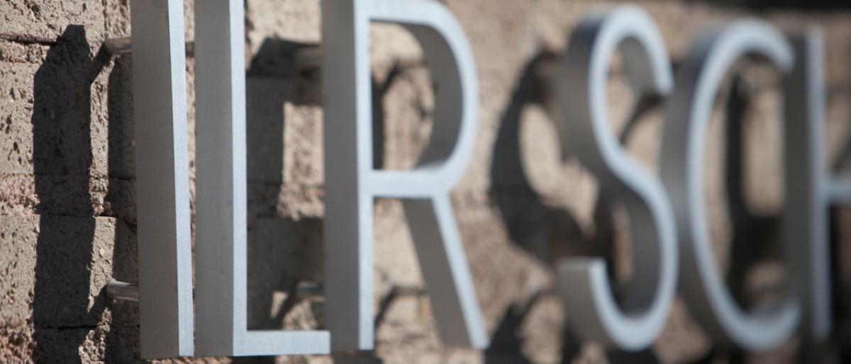 ILR School logo zoomed in - building label