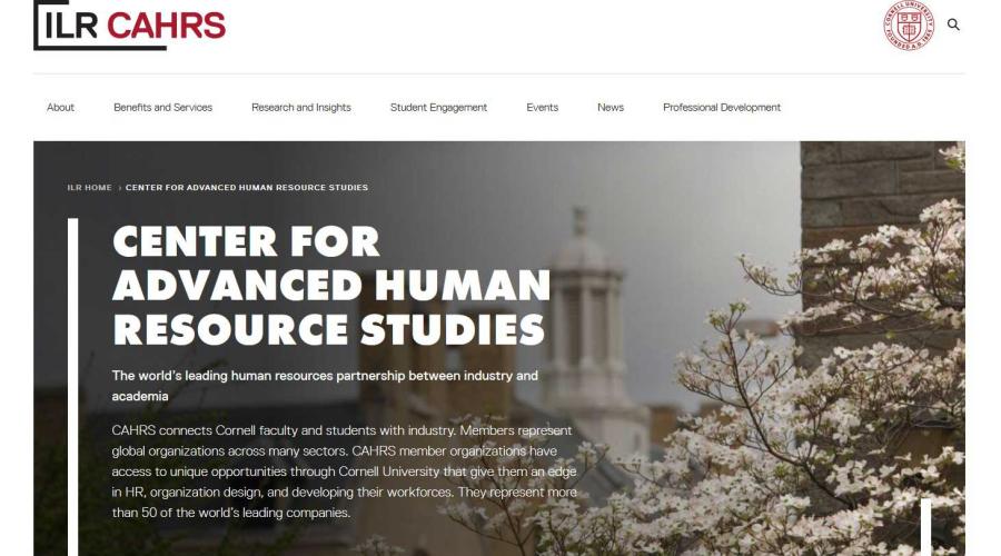 CAHRS website home page