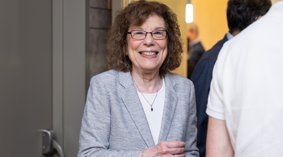 Francine Blau at her retirement part in 2024