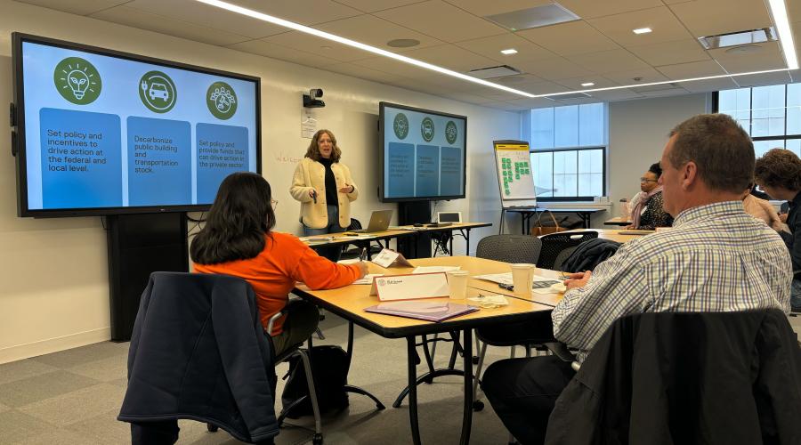 CJI training and education associate facilitating a class
