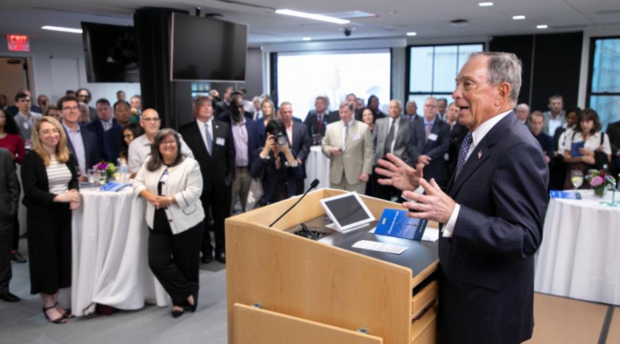 Michael Bloomberg speaks at Climate Job New York's Inaugural Gala