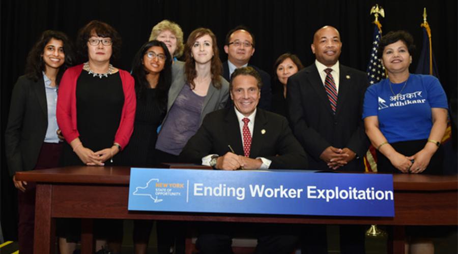 Governor Cuomo signs legislation to protect Nail Salon Workers