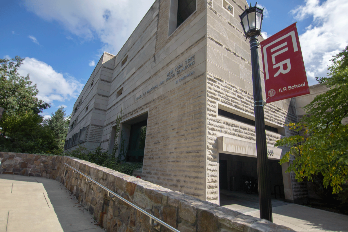 Ives Hall with ILR banner