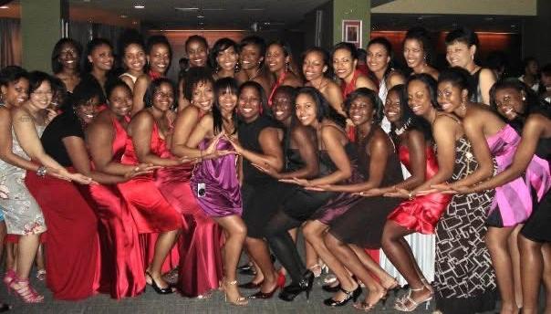 large group image of a sorority at a formal