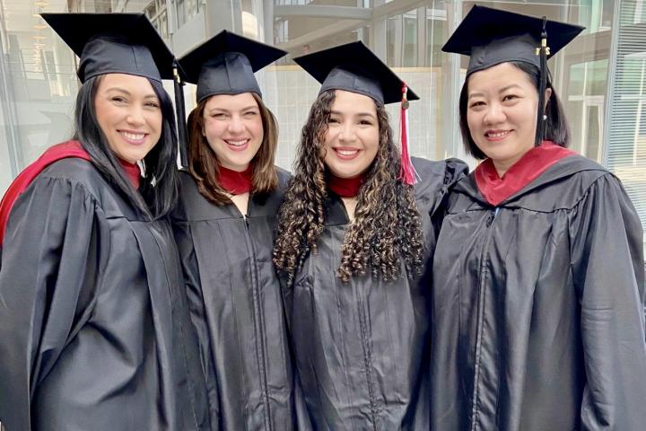 Andrea Mooney, Megan Orlander, Christina Aboud, Smiley Zhao