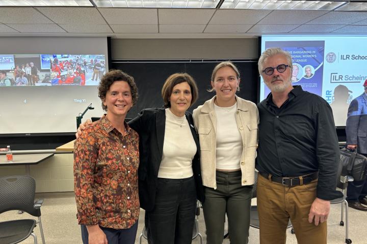 Kelly Pike, ’03, Ph.D. ’14, Digit Murphy, CALS ’83, Brianne Jenner, A&S ’15, and David Doorey