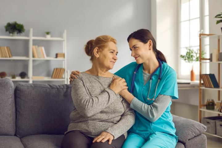 nurse and patient