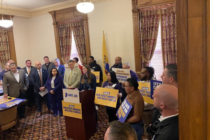 Lara Skinner speaking at the NJ Launch